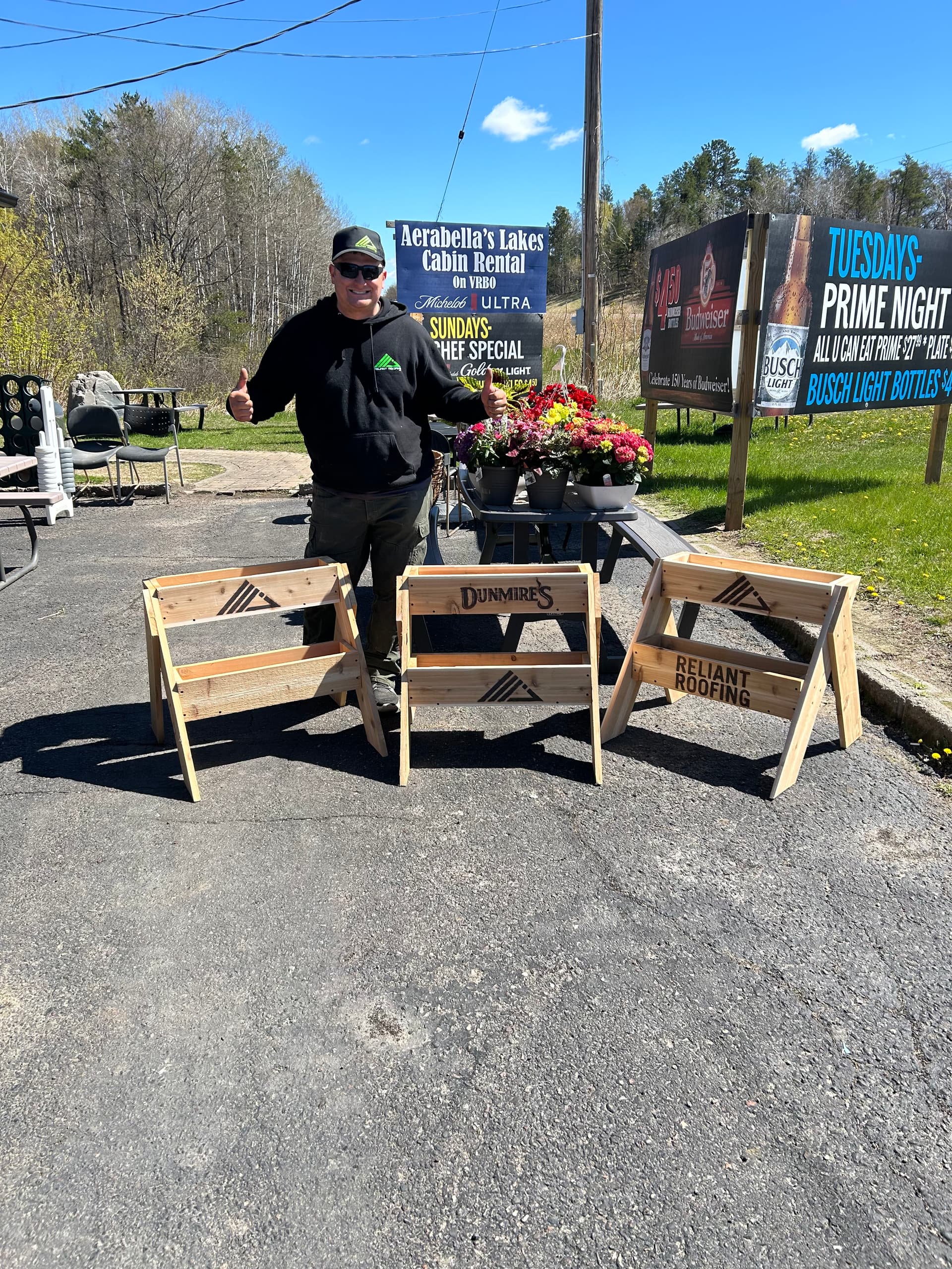 Custom Planter Boxes Built for Dunmire's Mother's Day Bingo Event image