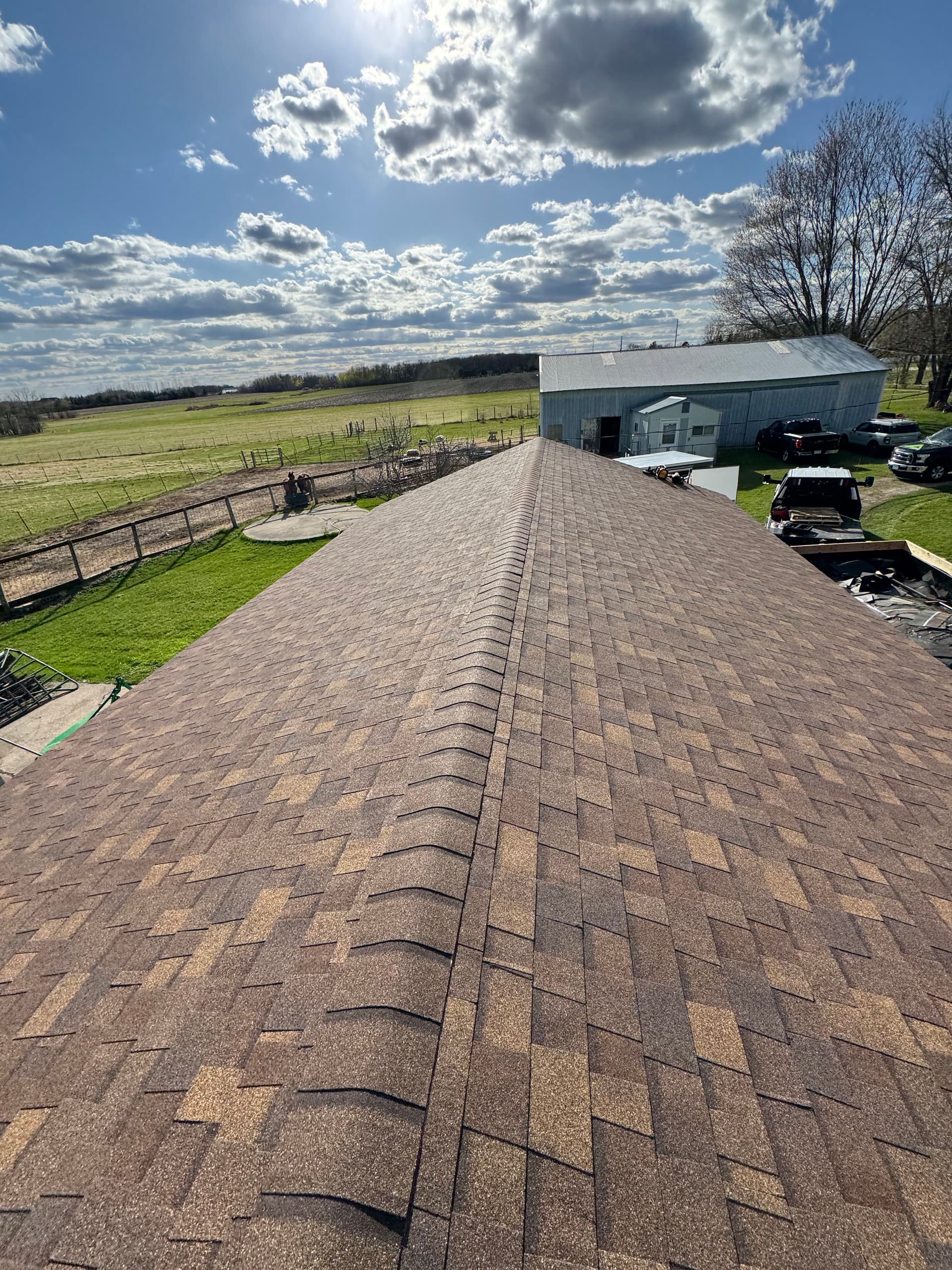 Detached Garage Roof Replacement in Foley with Owens Corning Desert Rose image