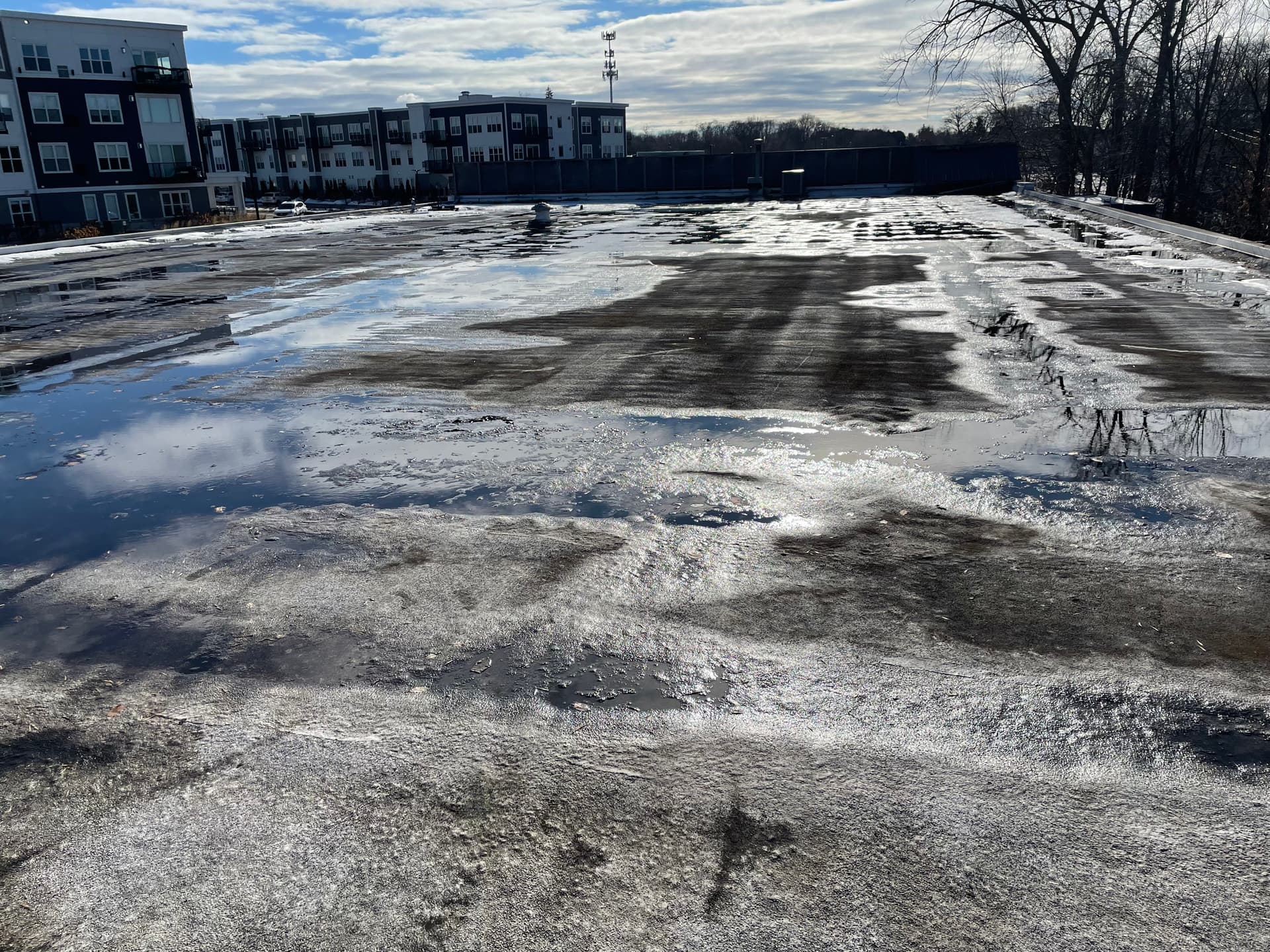 Gallery photos for Flat Roof Inspection Reveals Hidden Leaks as Winter Ends: Image #1