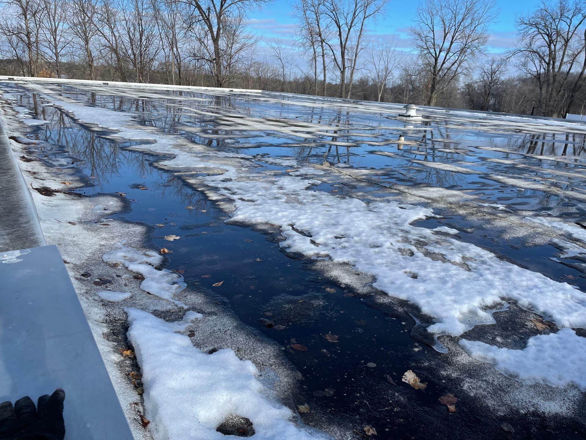 Gallery photos for Flat Roof Inspection Reveals Hidden Leaks as Winter Ends: Image #3