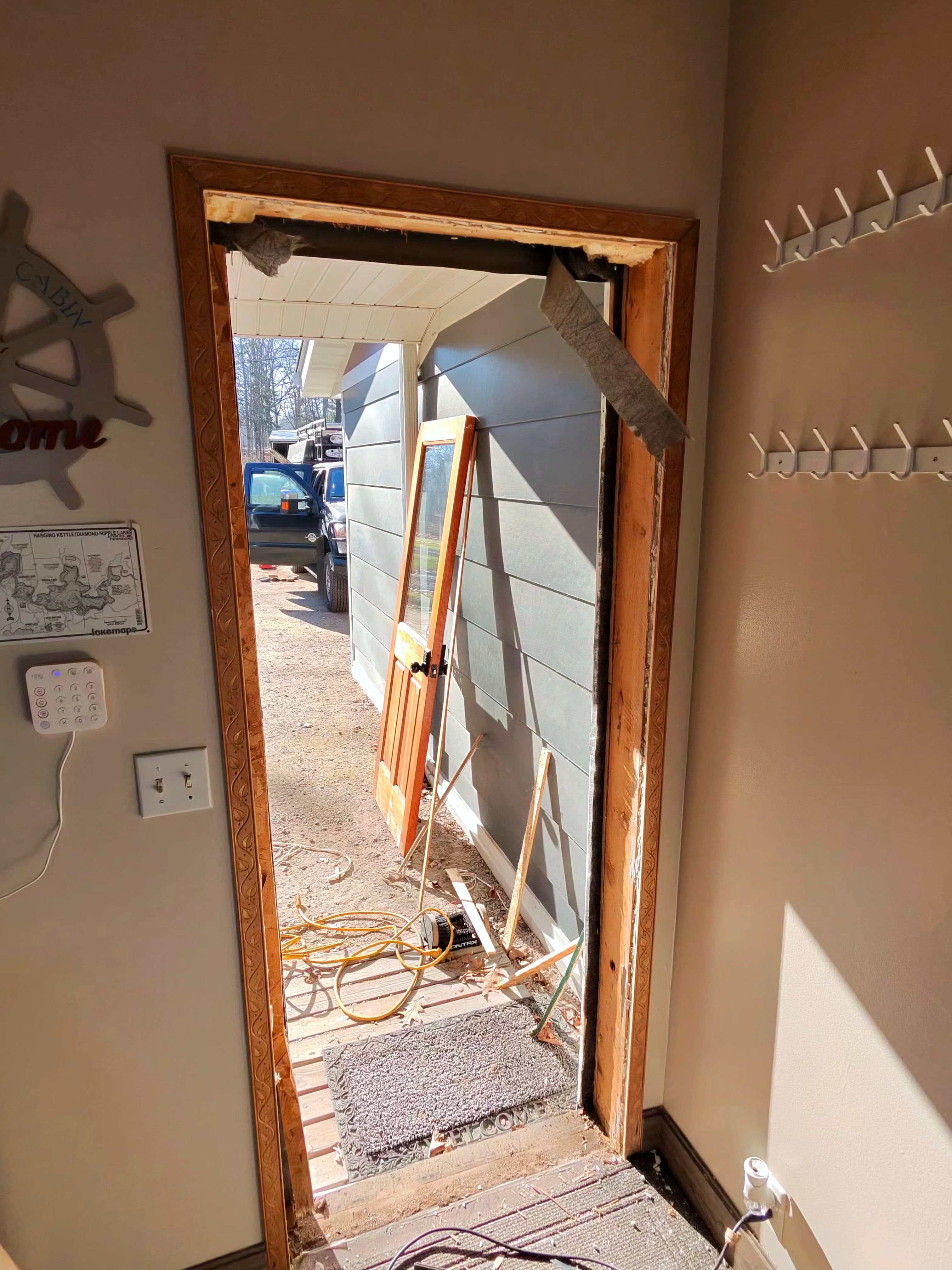 Project Porch Enhancement with New Door Installation image